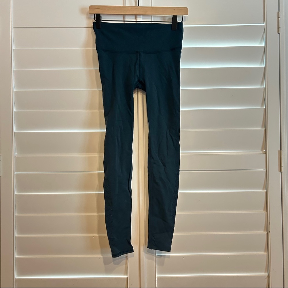 Lululemon Athletica Textured Legging Dark Teal Size 4